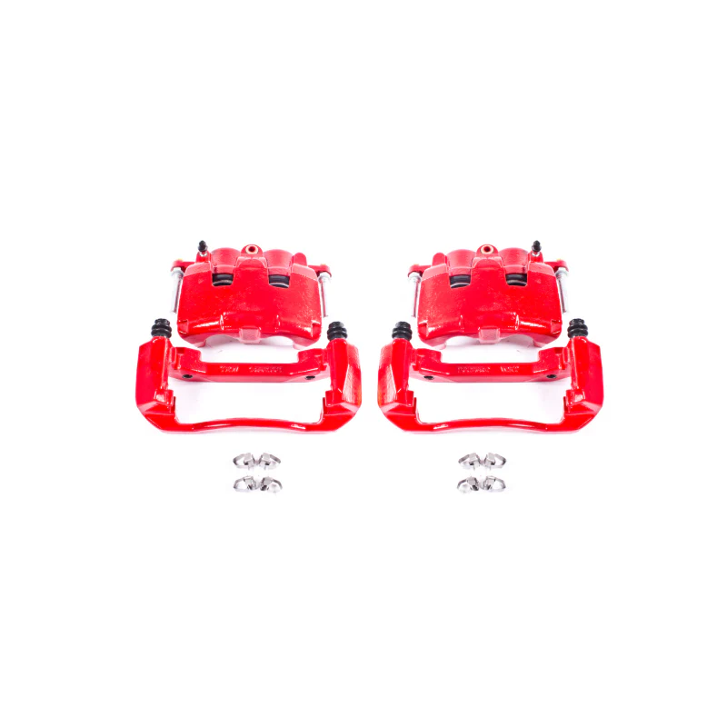 Power Stop 05-08 Dodge Dakota Front Red Calipers w/Brackets - Pair - Image 2