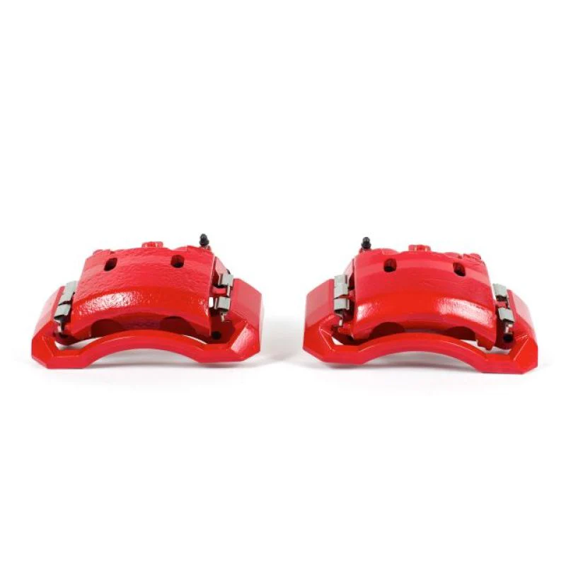 Power Stop 06-08 Dodge Ram 1500 Front Red Calipers w/Brackets - Pair - Image 2