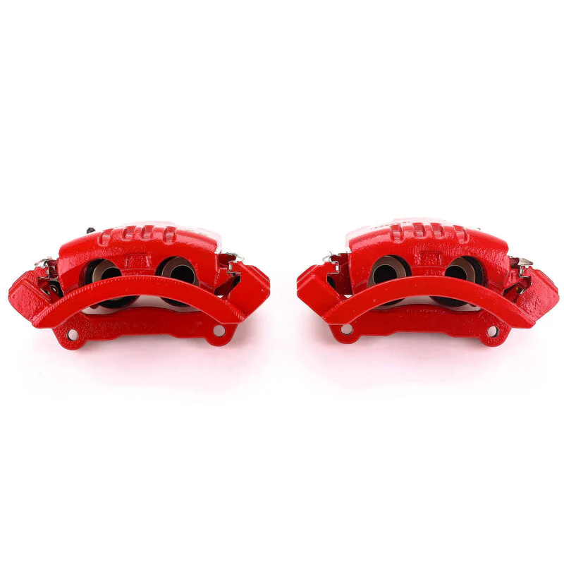 Power Stop 06-08 Dodge Ram 1500 Rear Red Calipers w/Brackets - Pair - Image 2