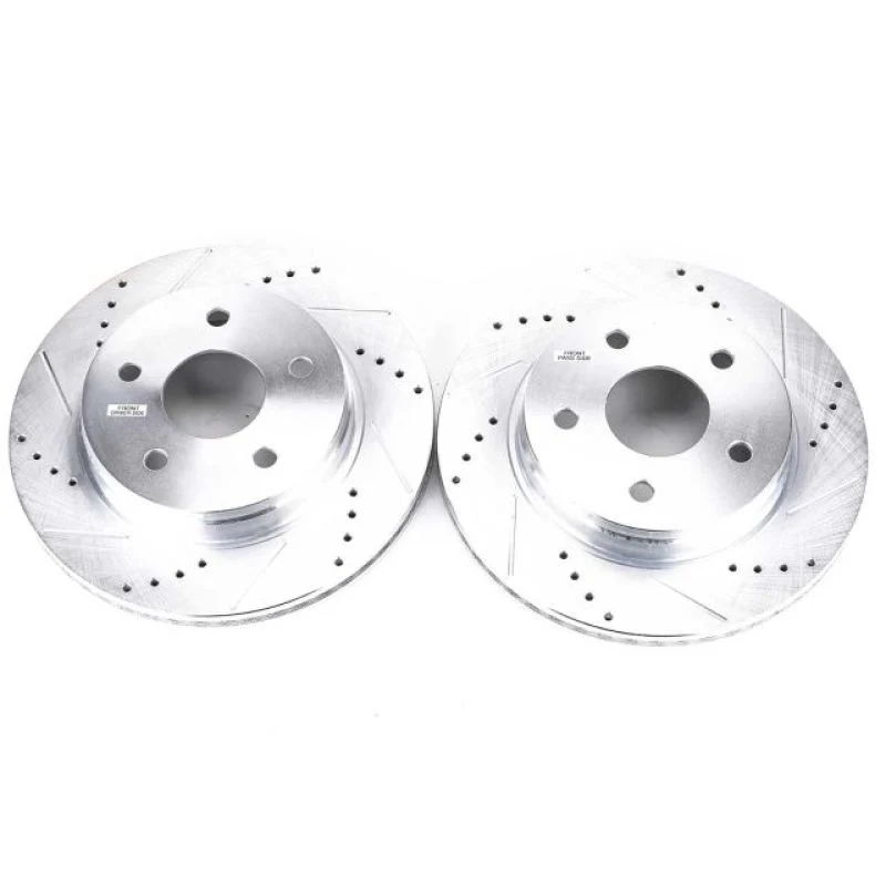 Power Stop 07-09 Chrysler Aspen Front Evolution Drilled & Slotted Rotors - Pair - Image 2