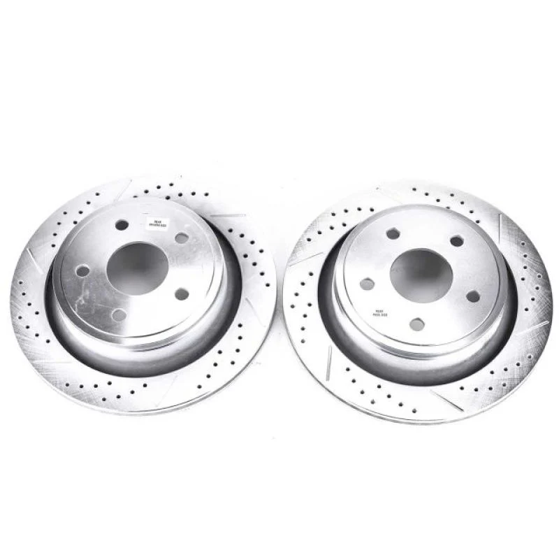 Power Stop 07-09 Chrysler Aspen Rear Evolution Drilled & Slotted Rotors - Pair - Image 2