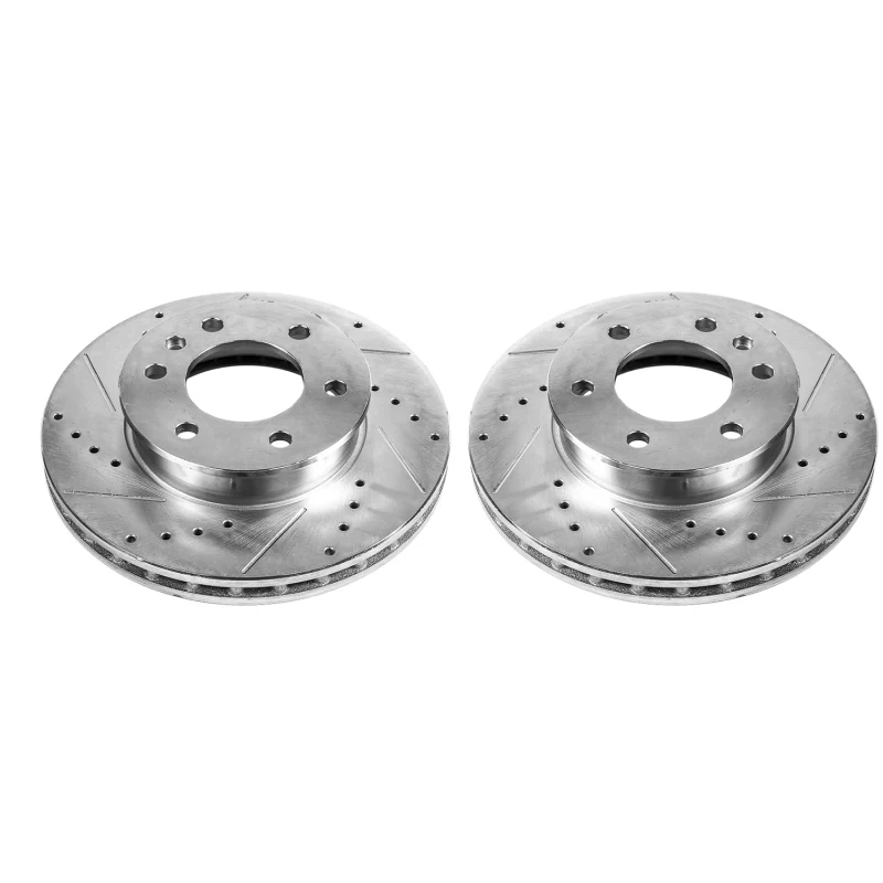 Power Stop 07-09 Dodge Sprinter 2500 Front Evolution Drilled & Slotted Rotors - Pair - Image 2