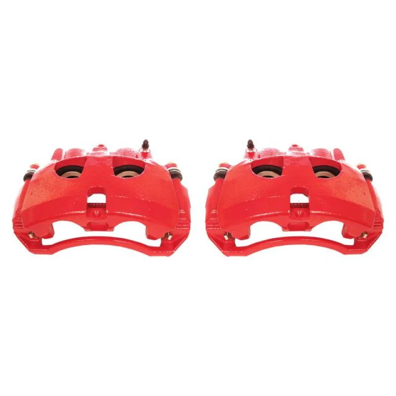 Power Stop 09-10 Dodge Ram 2500 Front Red Calipers w/Brackets - Pair