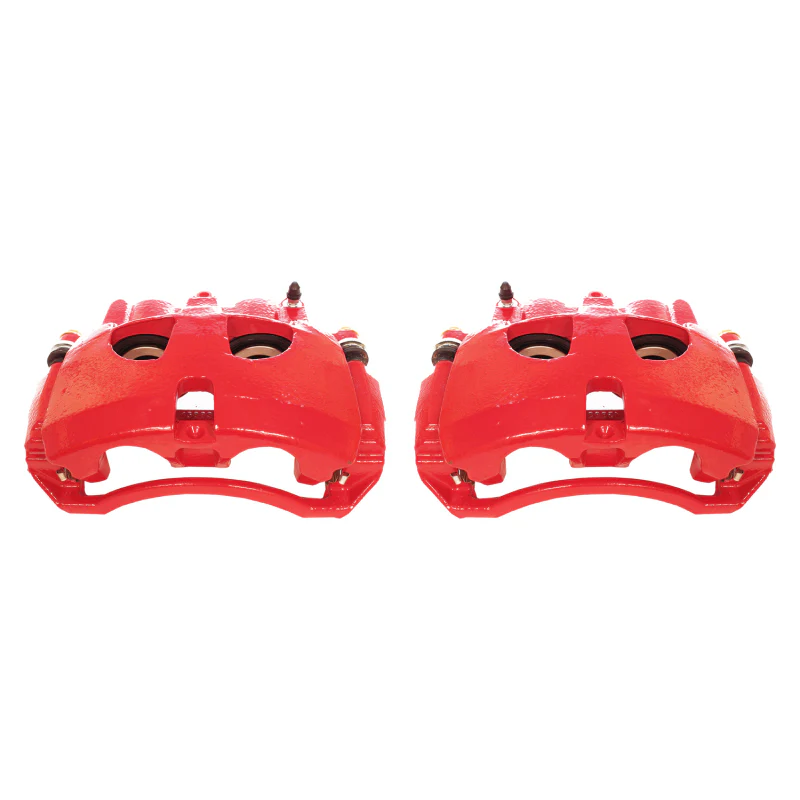 Power Stop 09-10 Dodge Ram 2500 Front Red Calipers w/Brackets - Pair - Image 2