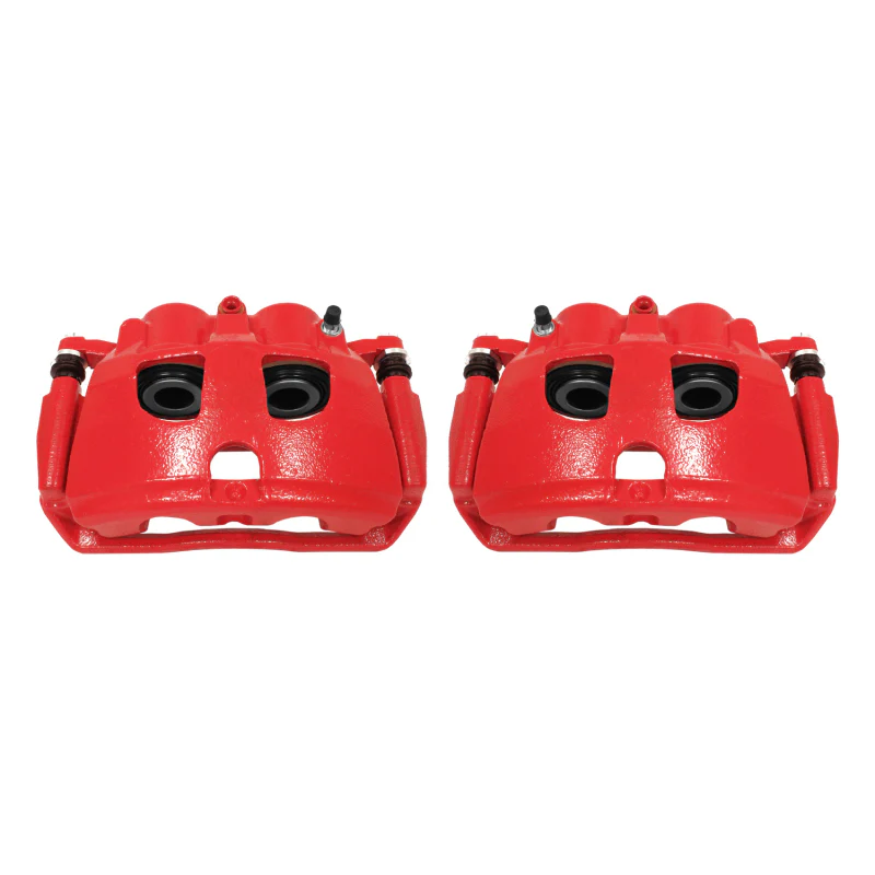 Power Stop 09-10 Dodge Ram 2500 Rear Red Calipers w/Brackets - Pair - Image 2