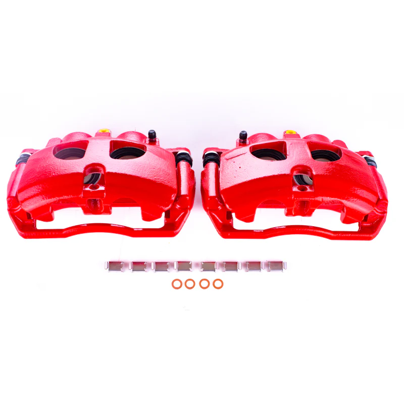Power Stop 09-10 Dodge Ram 3500 Rear Red Calipers w/Brackets - Pair - Image 2