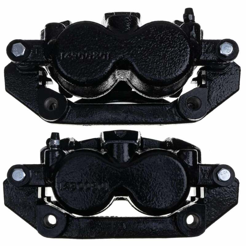 Power Stop 11-18 Ram 1500 Front Black Calipers - Pair (w/Bracket) - Image 10