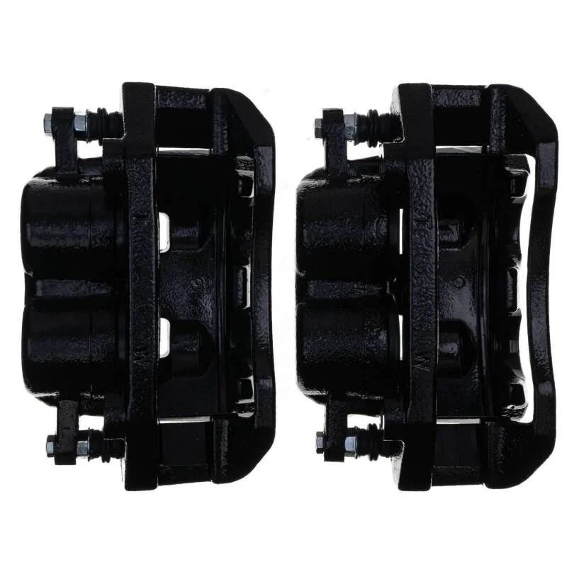 Power Stop 11-18 Ram 1500 Front Black Calipers - Pair (w/Bracket) - Image 7