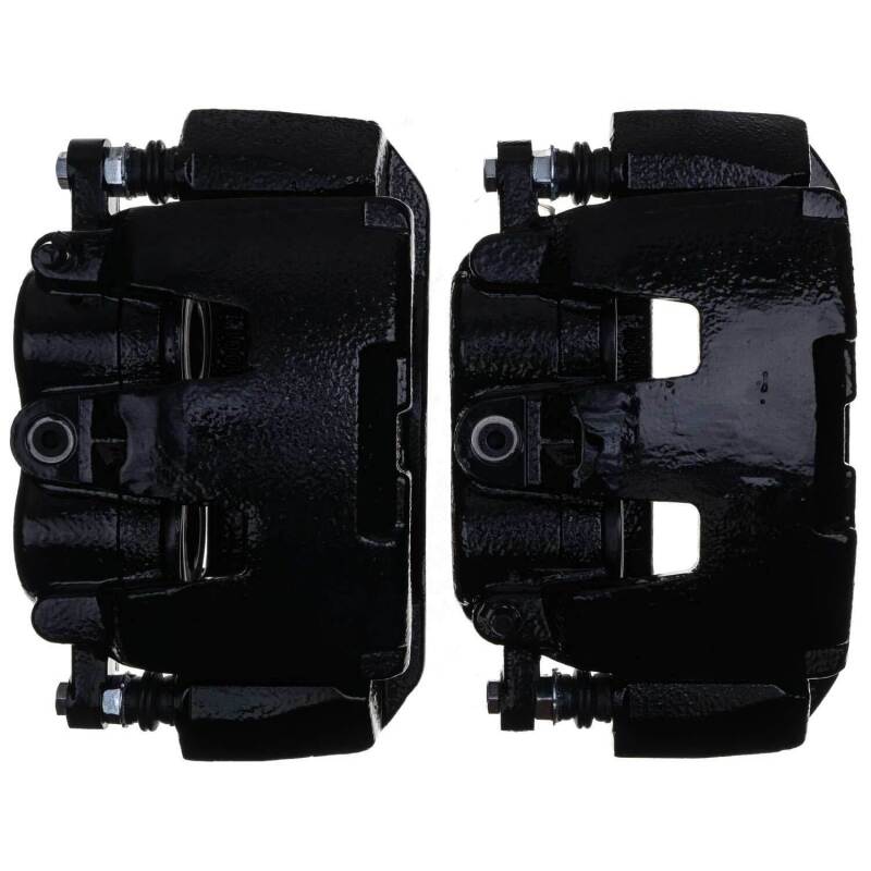 Power Stop 11-18 Ram 1500 Front Black Calipers - Pair (w/Bracket) - Image 9