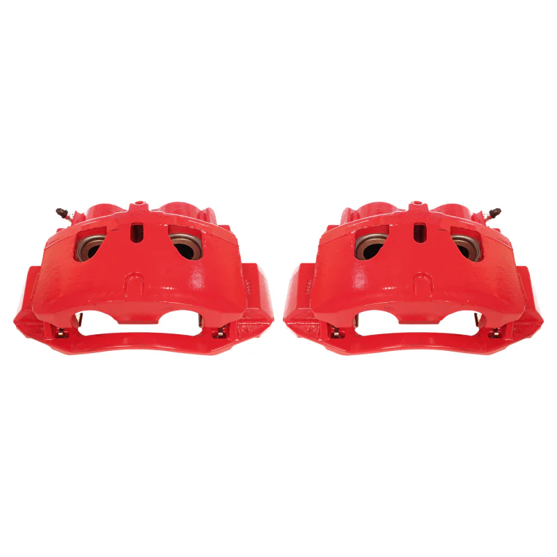 Power Stop 11-19 Chevrolet Silverado 2500 HD Front Red Calipers w/Brackets - Pair