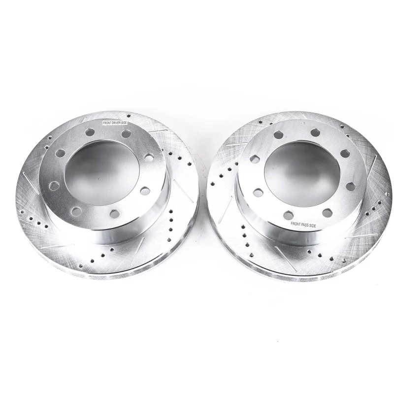 Power Stop 1999 Ford F-250 Super Duty Front Evolution Drilled & Slotted Rotors - Pair - Image 2