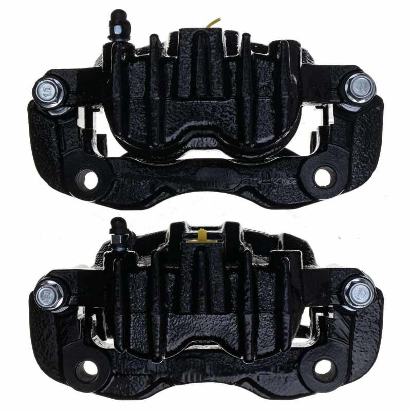 Power Stop 2000 Ford Excursion Rear Black Caliper - Pair w/Bracket - Image 3