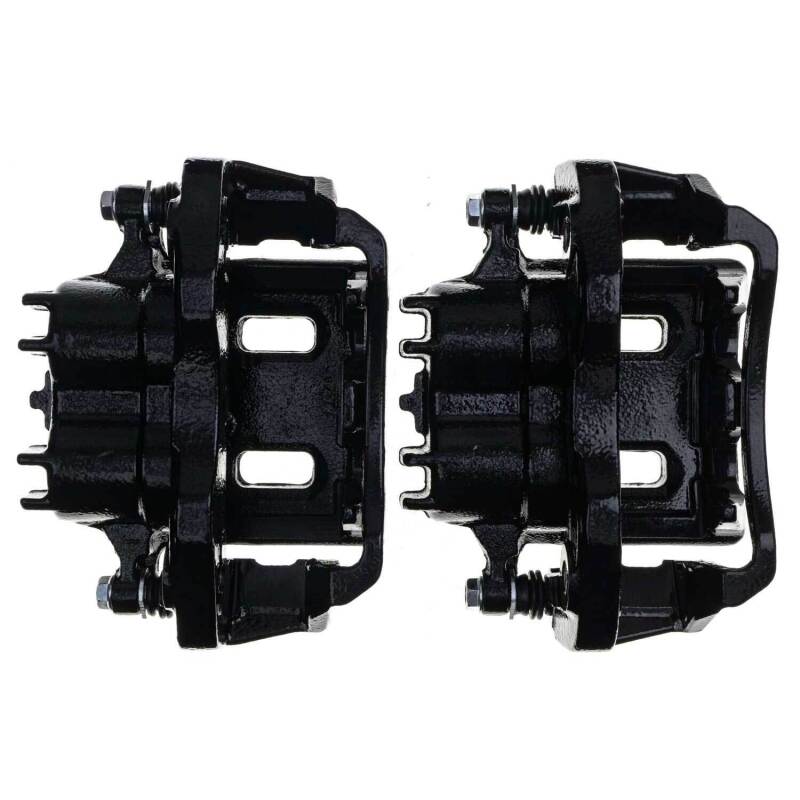 Power Stop 2000 Ford Excursion Rear Black Caliper - Pair w/Bracket - Image 5