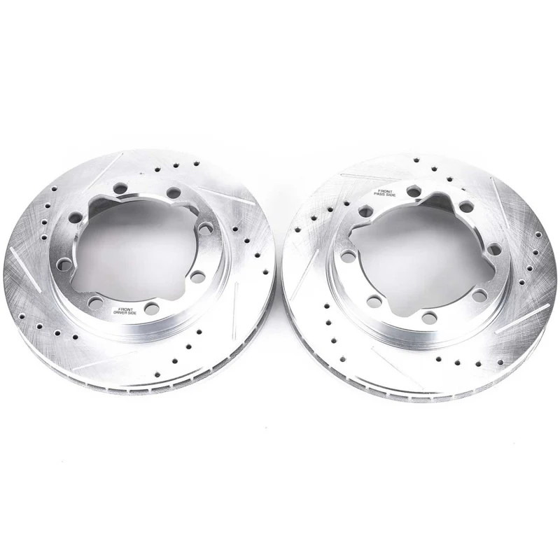 Power Stop 90-00 Chevrolet K3500 Front Evolution Drilled & Slotted Rotors - Pair - Image 2