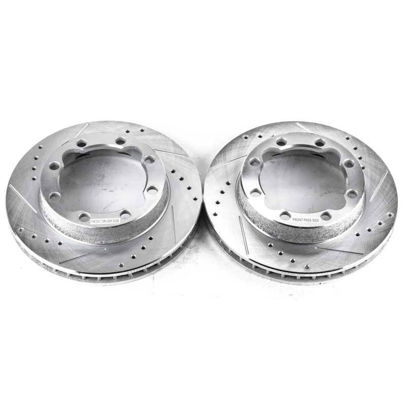 Power Stop 94-99 Chevrolet K1500 Suburban Front Evolution Drilled & Slotted Rotors - Pair - Image 3