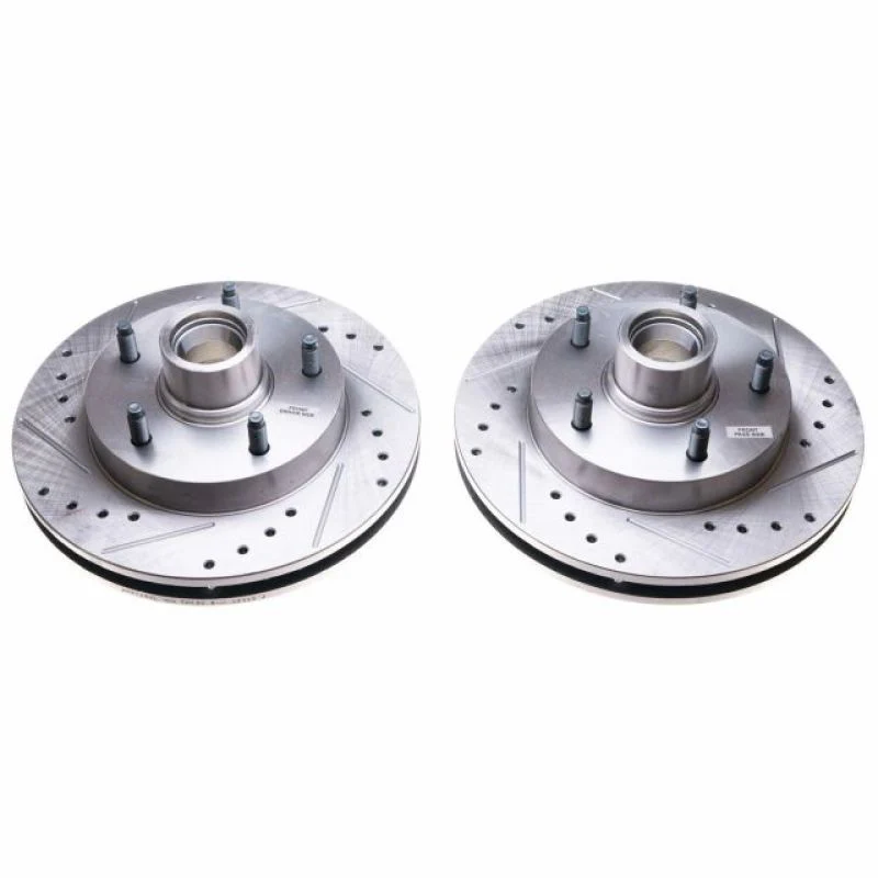 Power Stop 94-99 Dodge Ram 1500 Front Evolution Drilled & Slotted Rotors - Pair - Image 2