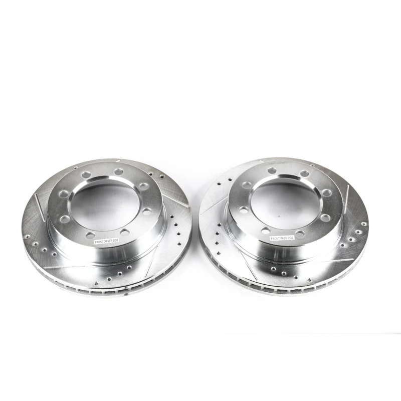 Power Stop 95-99 Ford F-250 Front Evolution Drilled & Slotted Rotors - Pair - Image 2