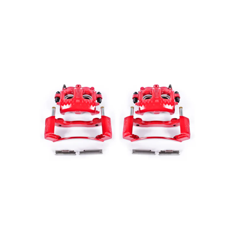 Power Stop 97-02 Ford Expedition Front Red Calipers w/Brackets - Pair - Image 2