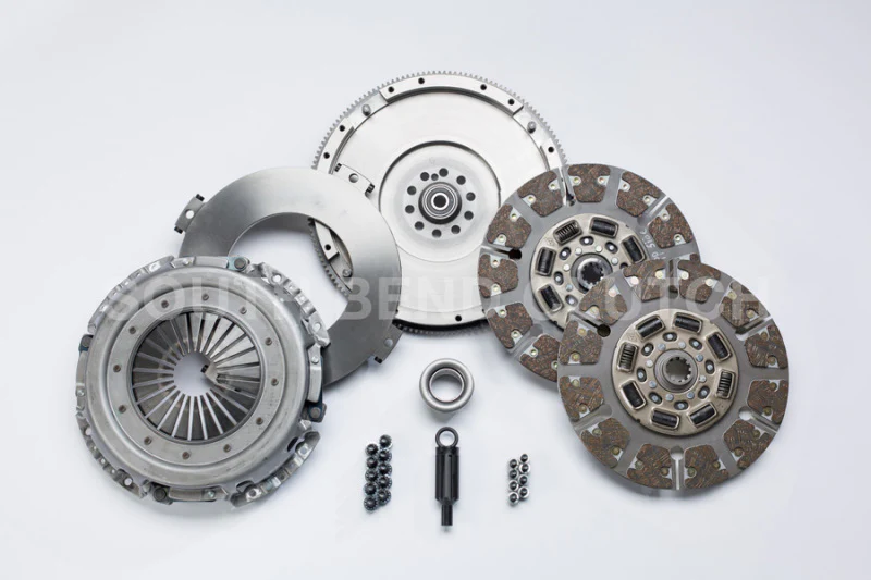 South Bend Clutch 99-03.5 Ford 7.3 Powerstroke ZF-6 Street Dual Disc Organic Clutch Kit - Image 2