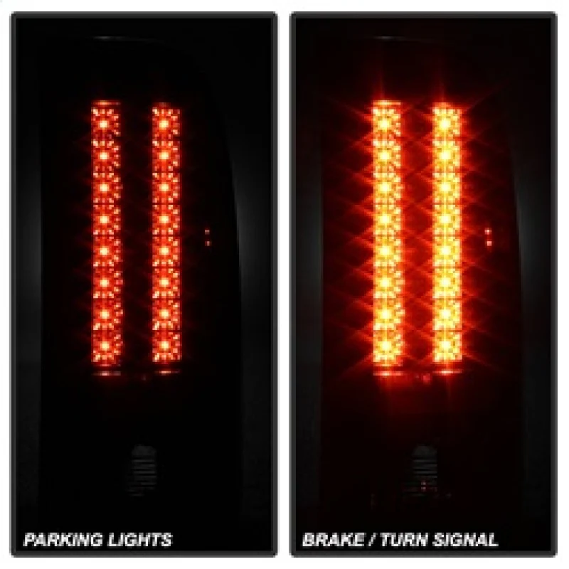 Spyder Chevy Silverado 07-13 LED Tail Lights Blk Smke ALT-YD-CS07-LED-BSM - Image 9