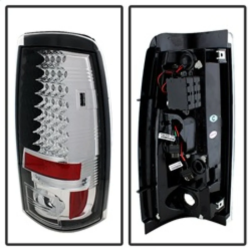 Spyder Chevy Silverado 1500/2500 03-06 (Does Not Fit Stepside)LED Tail Lights Chrm ALT-YD-CS03-LED-C - Image 4