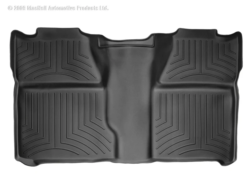 WeatherTech 07-13 Chevrolet Silverado Crew Cab Rear FloorLiner - Black - Image 2