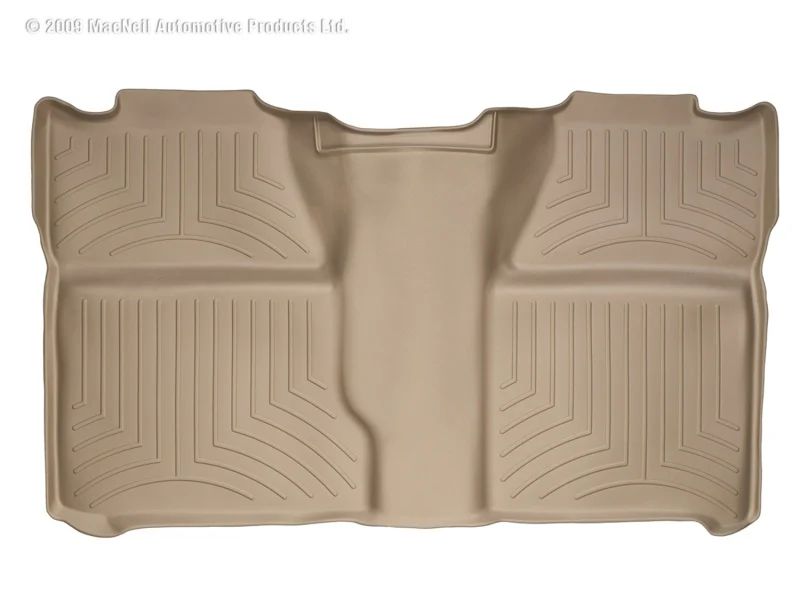 WeatherTech 07-13 Chevrolet Silverado Crew Cab Rear FloorLiner - Tan - Image 2
