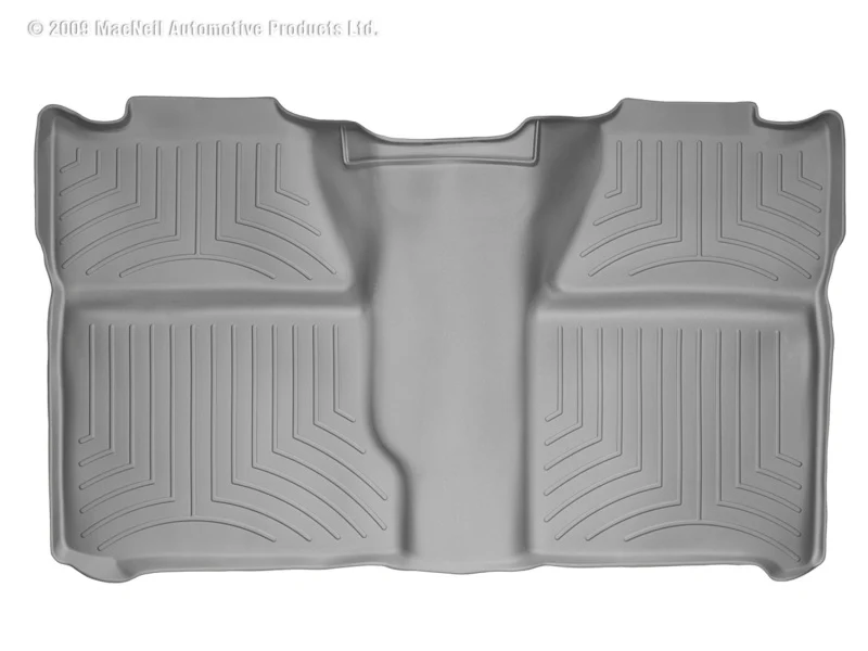 WeatherTech 07-13 Chevrolet Silverado (Excl. Hybrid) Crew Cab Rear FloorLiner - Grey - Image 2