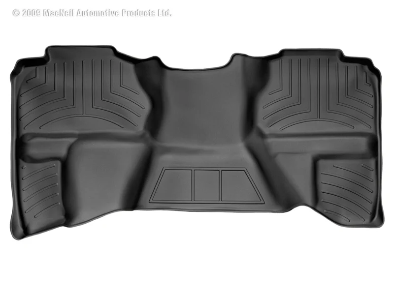 WeatherTech 07-13 Chevrolet Silverado Extended Cab Rear FloorLiner - Black - Image 3
