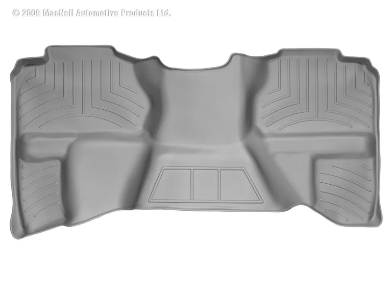 WeatherTech 07-13 Chevrolet Silverado Extended Cab Rear FloorLiner - Grey - Image 2