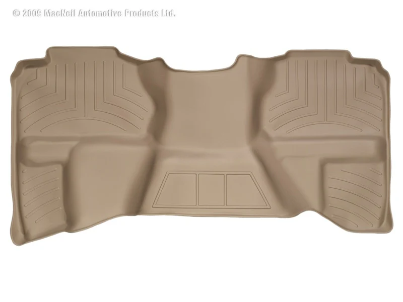 WeatherTech 07-13 Chevrolet Silverado Extended Cab Rear FloorLiner - Tan - Image 2