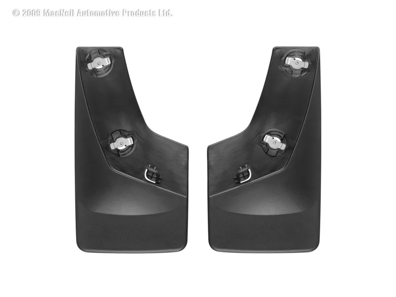 WeatherTech 07-13 Chevrolet Silverado No Drill Mudflaps - Black - Image 3