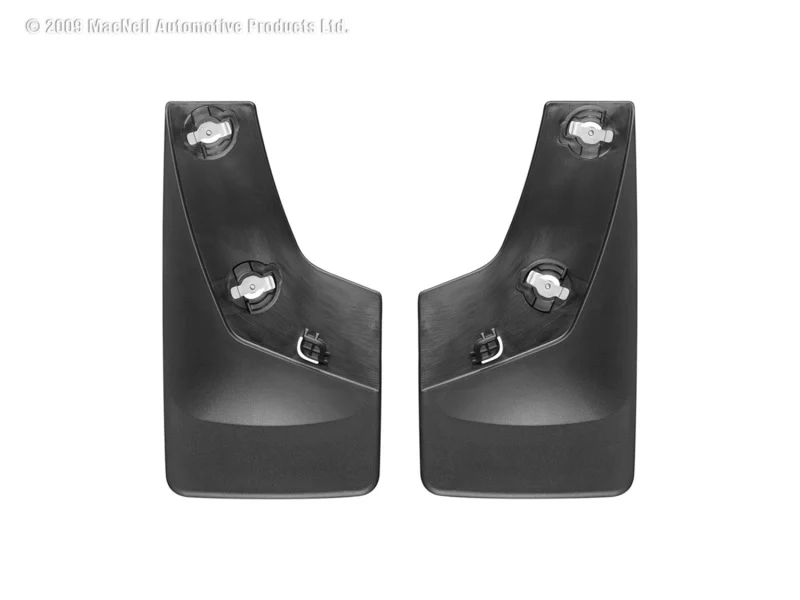 WeatherTech 07-13 GMC Sierra No Drill Mudflaps - Black - Image 2