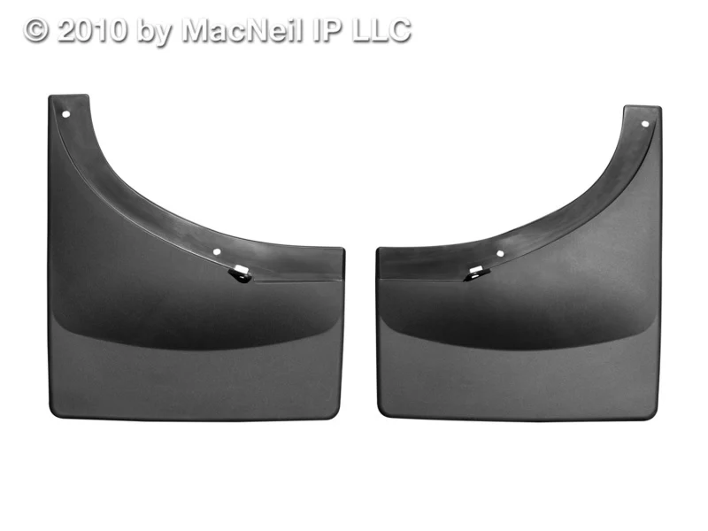WeatherTech 07-13 GMC Sierra No Drill Mudflaps - Black - Image 2