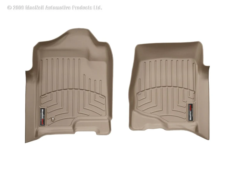 WeatherTech 07+ Chevrolet Avalanche Front FloorLiner - Tan - Image 2