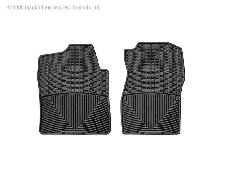 WeatherTech 07+ Chevrolet Avalanche Front Rubber Mats - Black - Image 3