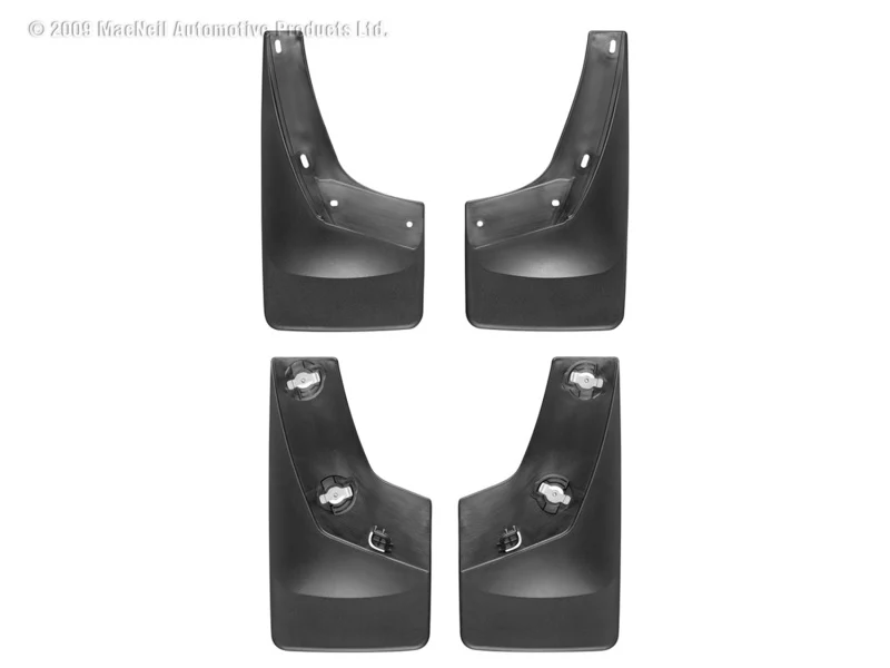 WeatherTech 07 GMC Sierra No Drill Mudflaps - Black - Image 3