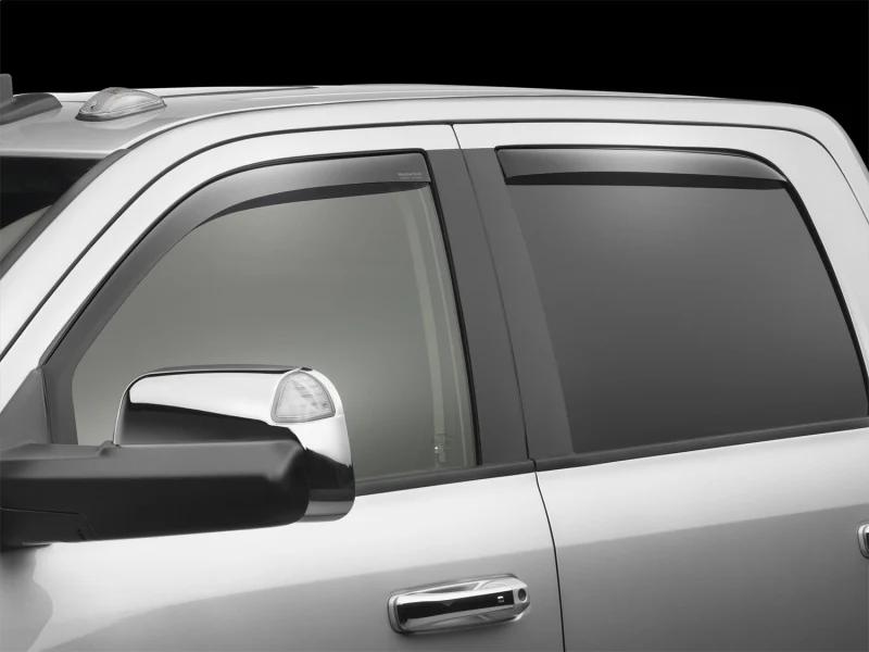 WeatherTech 09-18 Dodge Ram 1500 Front and Rear Side Window Deflectors - Dark Smoke - Image 7