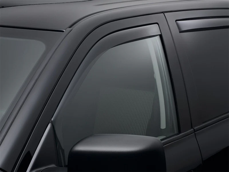 WeatherTech 09+ Dodge Ram 1500 Front Side Window Deflectors - Dark Smoke - Image 4