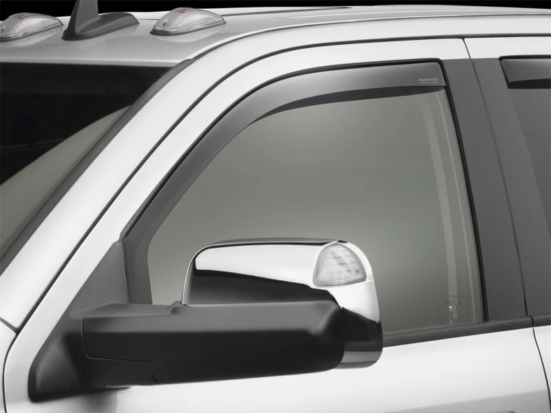 WeatherTech 09+ Dodge Ram 1500 Front Side Window Deflectors - Dark Smoke - Image 8