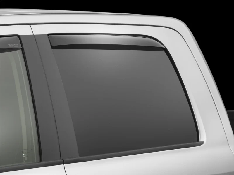 WeatherTech 09+ Dodge Ram 1500 Rear Side Window Deflectors - Dark Smoke - Image 7