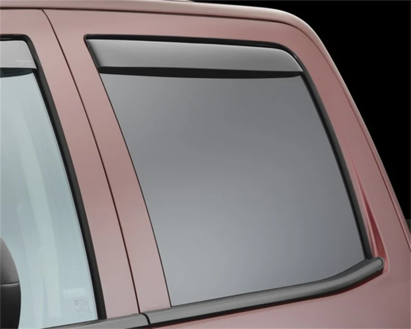 WeatherTech 14+ Chevrolet Silverado 1500 Rear Side Window Deflectors - Dark Smoke - Image 5