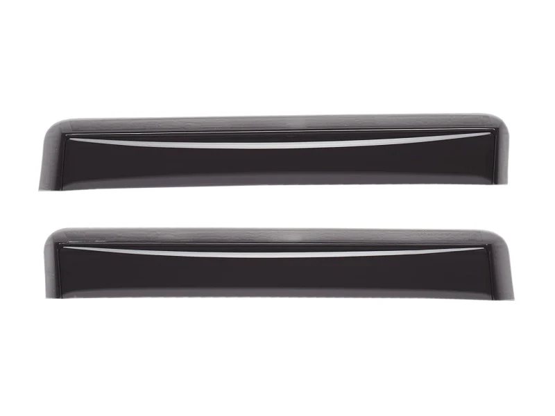 WeatherTech 14+ Chevrolet Silverado Double Cab Rear Side Window Deflectors - Dark Smoke - Image 3