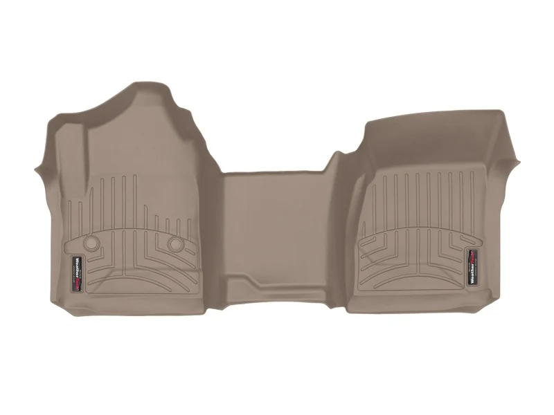 WeatherTech 14+ Chevrolet Silverado Front Floorliner OTH - Tan - Image 2