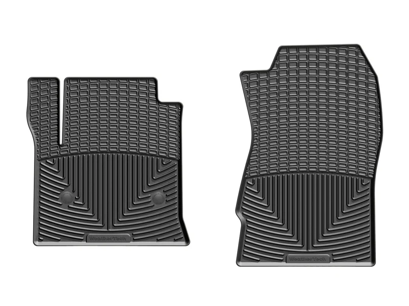 WeatherTech 14+ Chevrolet Silverado Front Rubber Mats - Black - Image 3