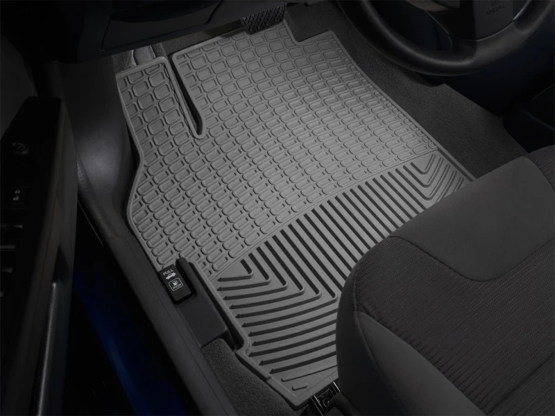 WeatherTech 14+ Chevrolet Silverado Front Rubber Mats - Grey - Image 3