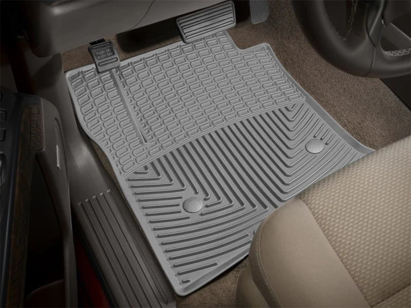 WeatherTech 14+ Chevrolet Silverado Front Rubber Mats - Grey - Image 4
