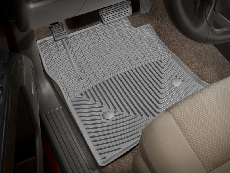 WeatherTech 14+ Chevrolet Silverado Front Rubber Mats - Grey - Image 5