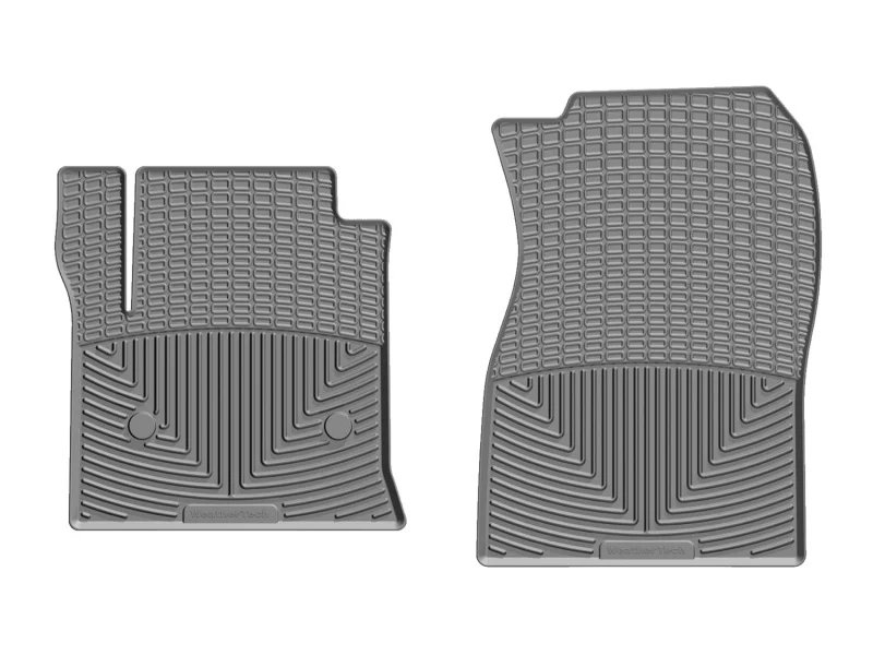 WeatherTech 14+ Chevrolet Silverado Front Rubber Mats - Grey - Image 2