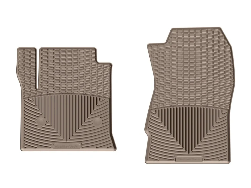 WeatherTech 14+ Chevrolet Silverado Front Rubber Mats - Tan - Image 2